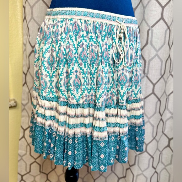 EUC Spell & the Gypsy Collective Sage Oracle Multi Color Bohemian Mini Skirt - Picture 6 of 12
